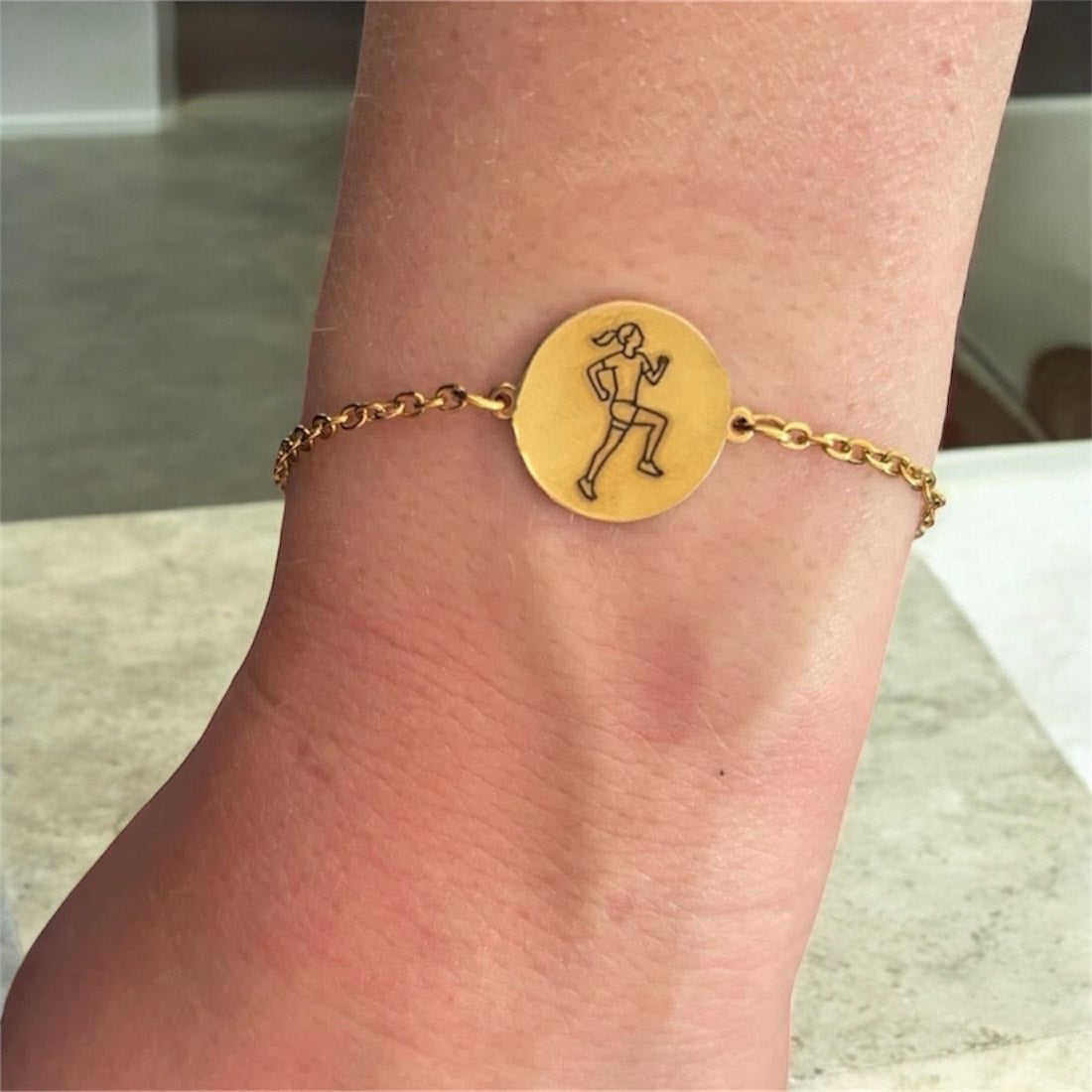 Bracelet personnalisable course à pied Femme
