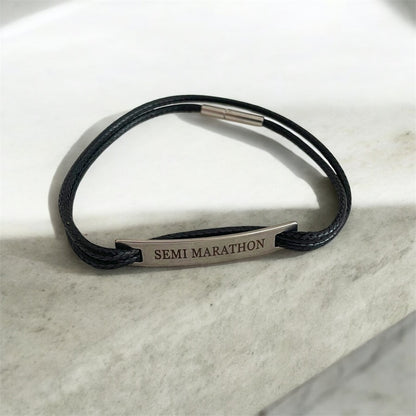 Bracelet plaque "SEMI MARATHON"