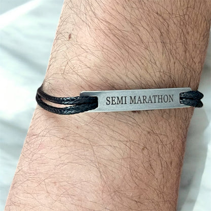 Bracelet plaque "SEMI MARATHON"